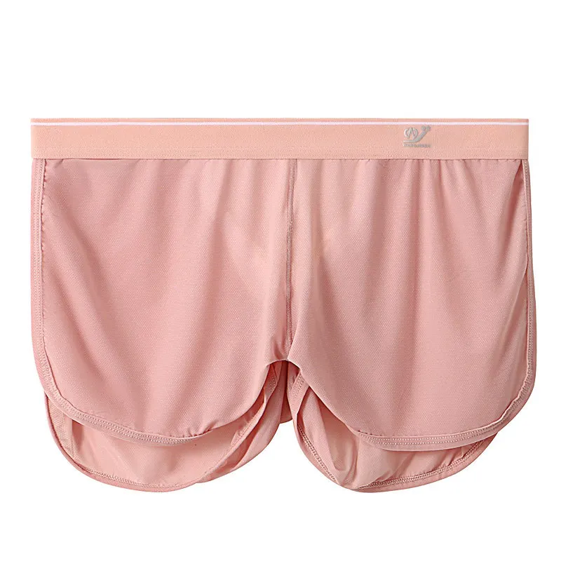 Ice silk mesh home pants men's new summer pajama pants quick-drying sports fitness hip-lifting men's shorts 1056-DK