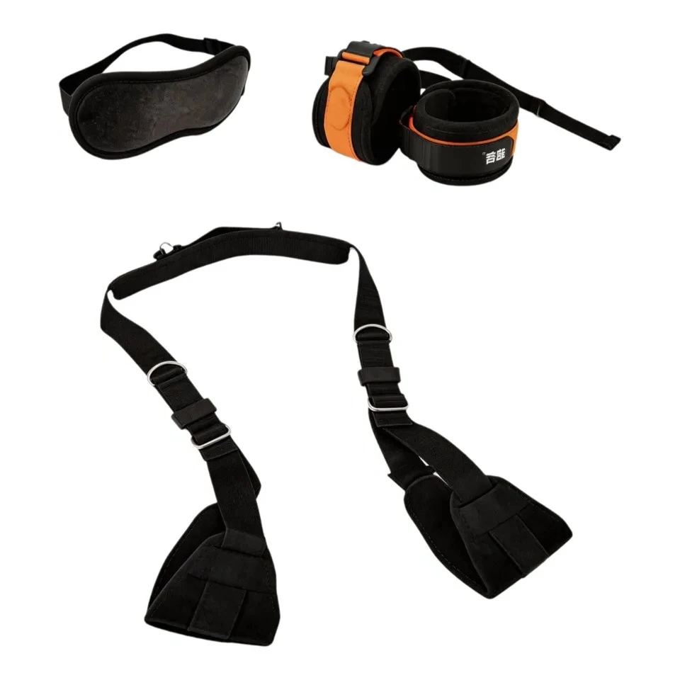 Adjustable Adult Bondage Gear Set Leather Strap Sex Swing BDSM Love Slings Kit Handcuff Type SM For Couples Women Adults