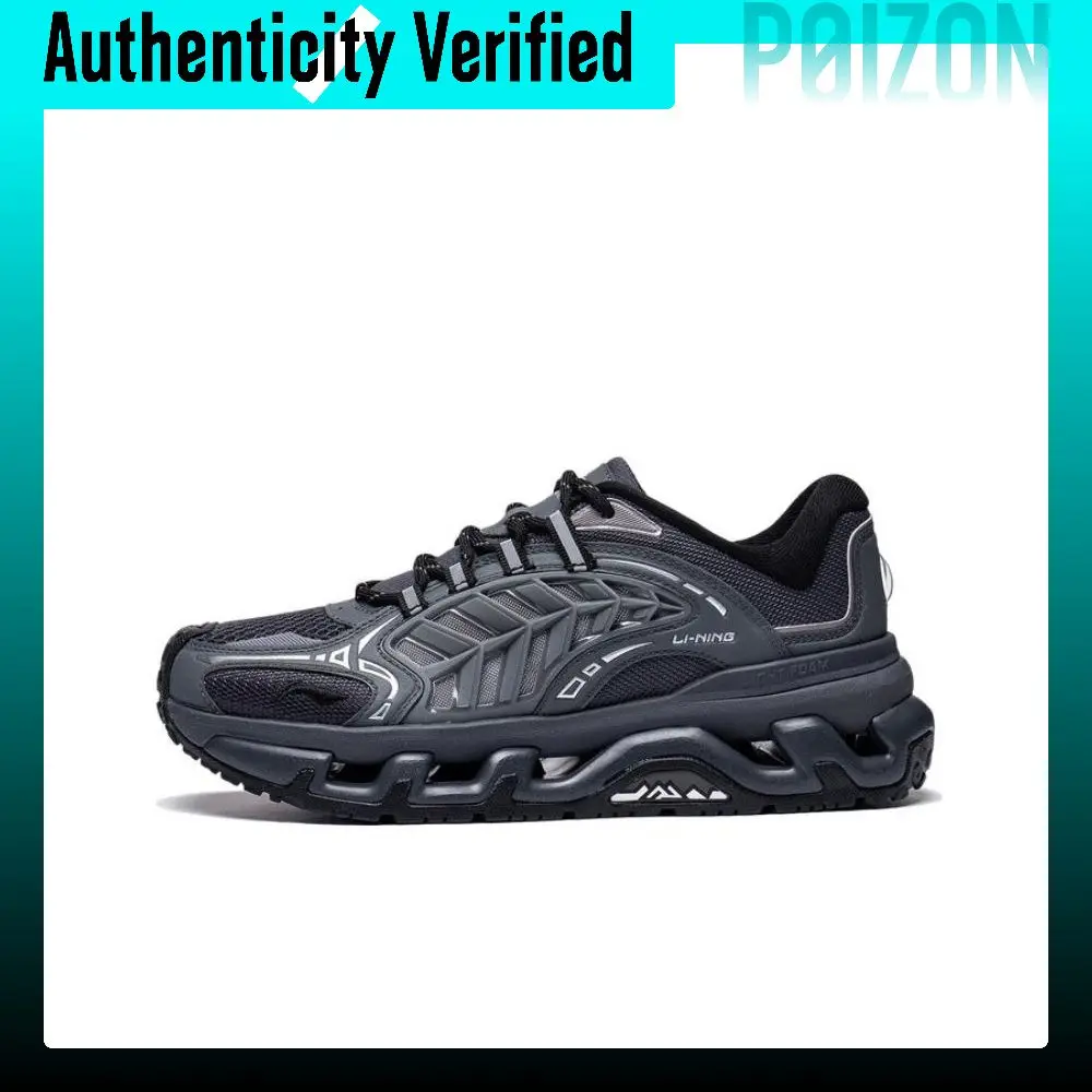 Li Ning Mountain Color Cushioning Low top Casual Shoes Women's Black AGCT360-2