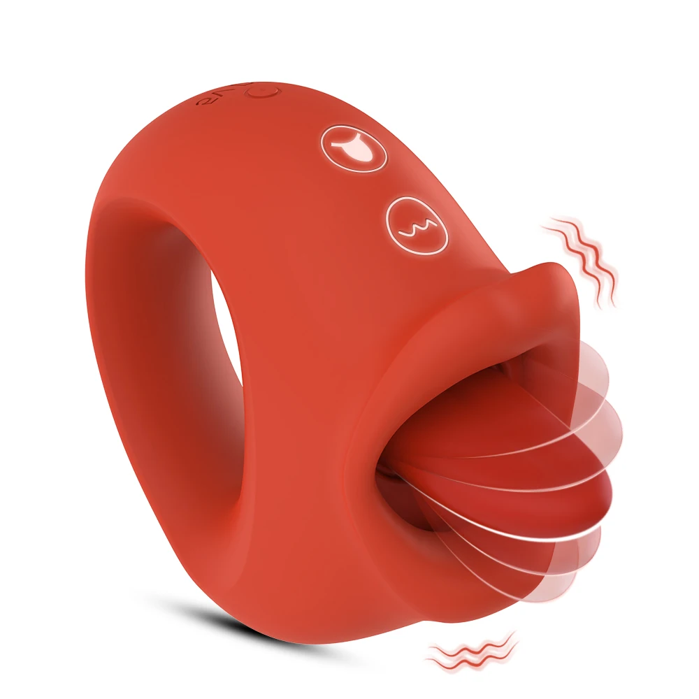 Realistic Tongue Vibrator Female Sex Toys, Adult Toy Vibrators With 10 Licking & Vibration Modes for Clitoris Nipple Stimulator