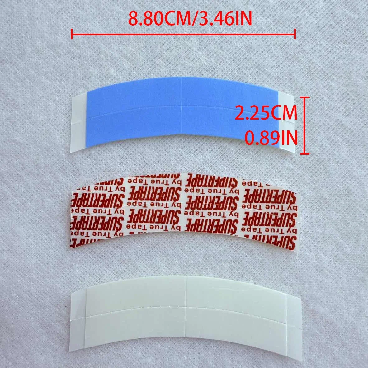 36pcs Curved Double-sided strong hold tape hair system tape Hold Bonding Glue For salon Lace System and men's Toupee