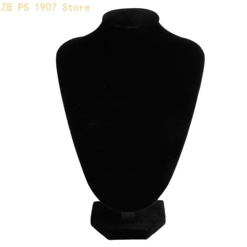 Necklace Jewelry Pendant Display Stand Holder Show for Case Decor Black H 55KA