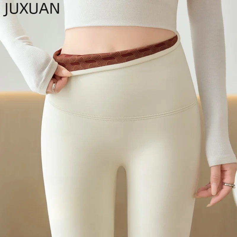 Winter Fleece Lined Tights Women High Waist Butt Lifting Leggings Casual Outdoor Yoga Pants Female clothing