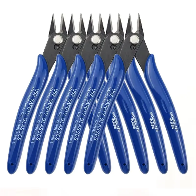 Diagonal Pliers Carbon Steel Pliers Electrical Wire Cable Cutters , Wire Snips for Electronics Soft Copper Jewelry