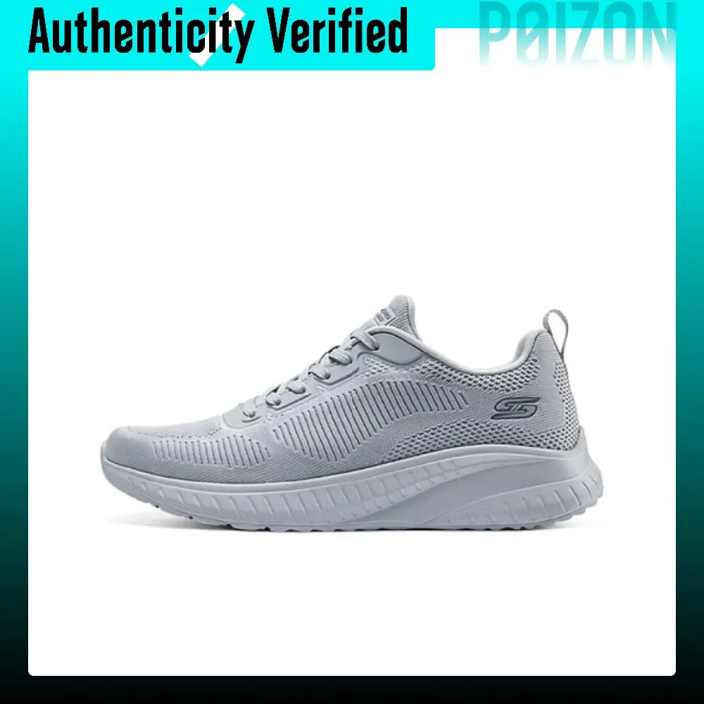 Skechers Artificial Leather Low top Casual Shoes Men's Light Gray 118000-LTGY