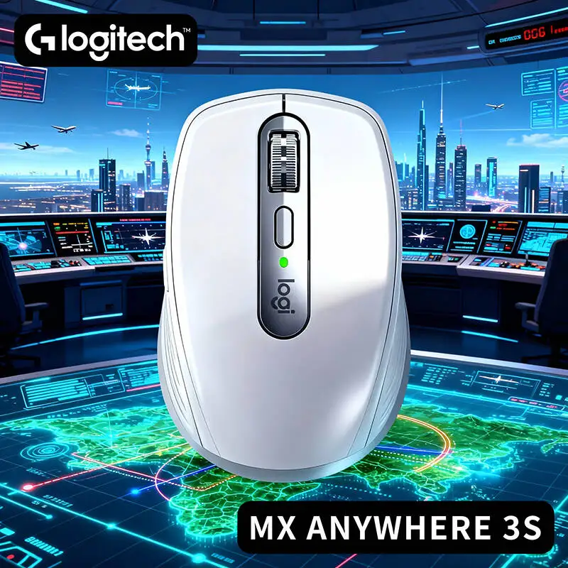 Logitech MX Anywhere 3S Wireless Mouse - 8K DPI Glass Tracking, MagSpeed Hyper-Scroll, Quiet Clicks, Office & Travel