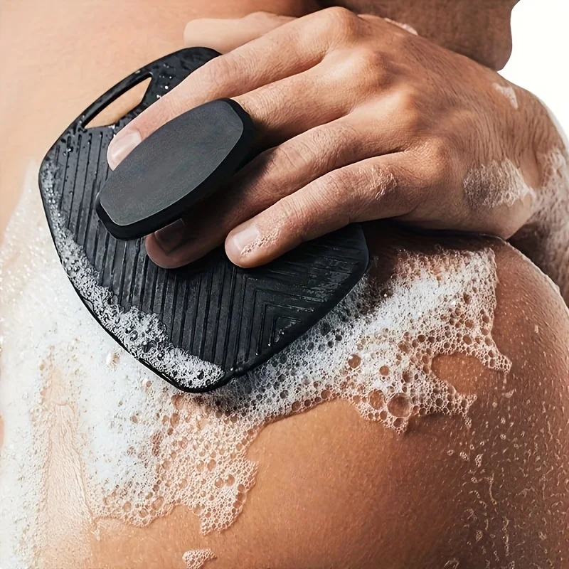 1pc Soft Silicone Body Cleansing Brush For Exfoliation Convenient Practical Easy To Clean Pamper Yourself Silicone Bath Brush