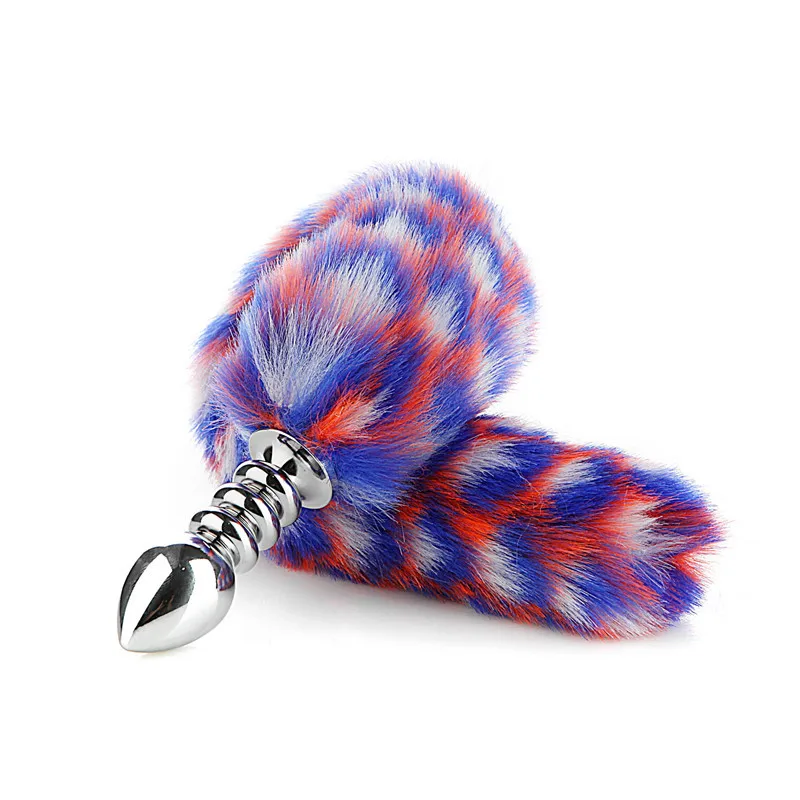 Sexy Fox Tail Anal Plug Anus Dilator G Spot Wand Pussy Stimulate Butt Plugs Animal Role Play Erotic Cosplay Sex Toys For Couple