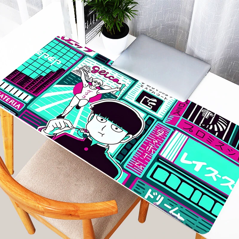 Mouse Pad Mob Psycho 100 Anime desk mat E-sports Players Anti Slip Computer Gamer table mat Gaming Office Home Durable Mouse Pad