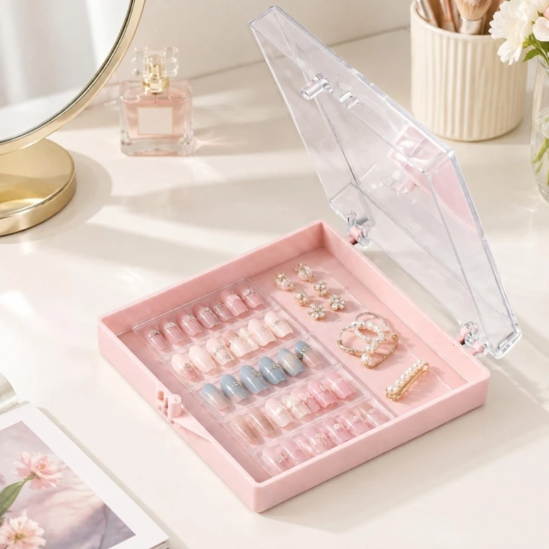 Transparent Diamond Box Display Tray Floating Packaging Storage Case Beads Display Box