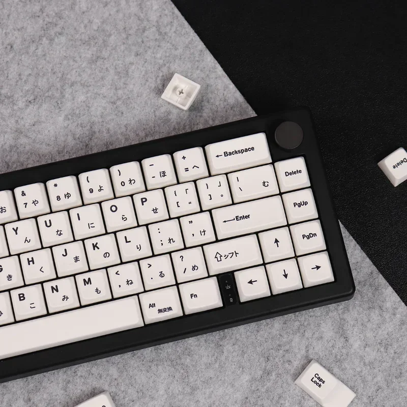 Minimalist White Japanese Keycap Custom Mechanical Keyboard 150 KeyCaps Kit PBT MDA Profile Adapter 61/65/75/87/96/100/104