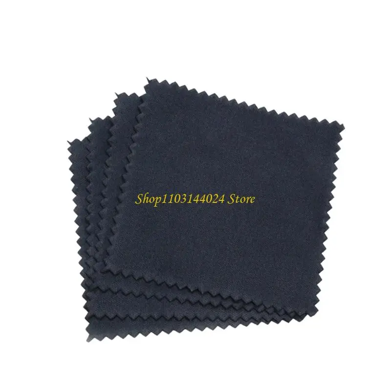 N5KE Jewelry Polishing Cloth Set, Soft 8X8Cm Cloths for Daily Cleaning, Touch Ups, Jewelry Box and Travel Care