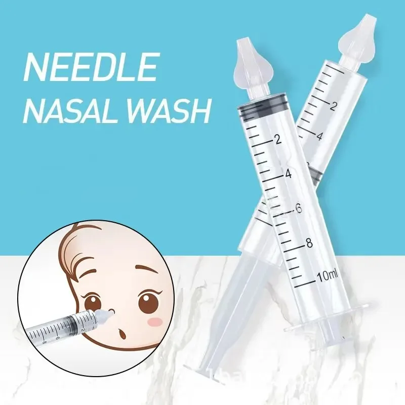 Baby Nose Cleaner Nasal Washer Needle Tube Washer 10ML Infant Nasal Aspirator Cleaner Syringe Washing Baby Care Tools