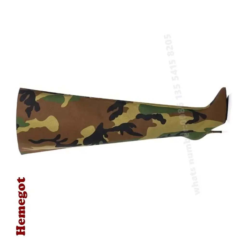 Kitten Heels Pointy Toe Women's Long Boots Camouflage Over The Knee Boots Stiletto Slip On Winter New Designer Casual Shoes Sexy
