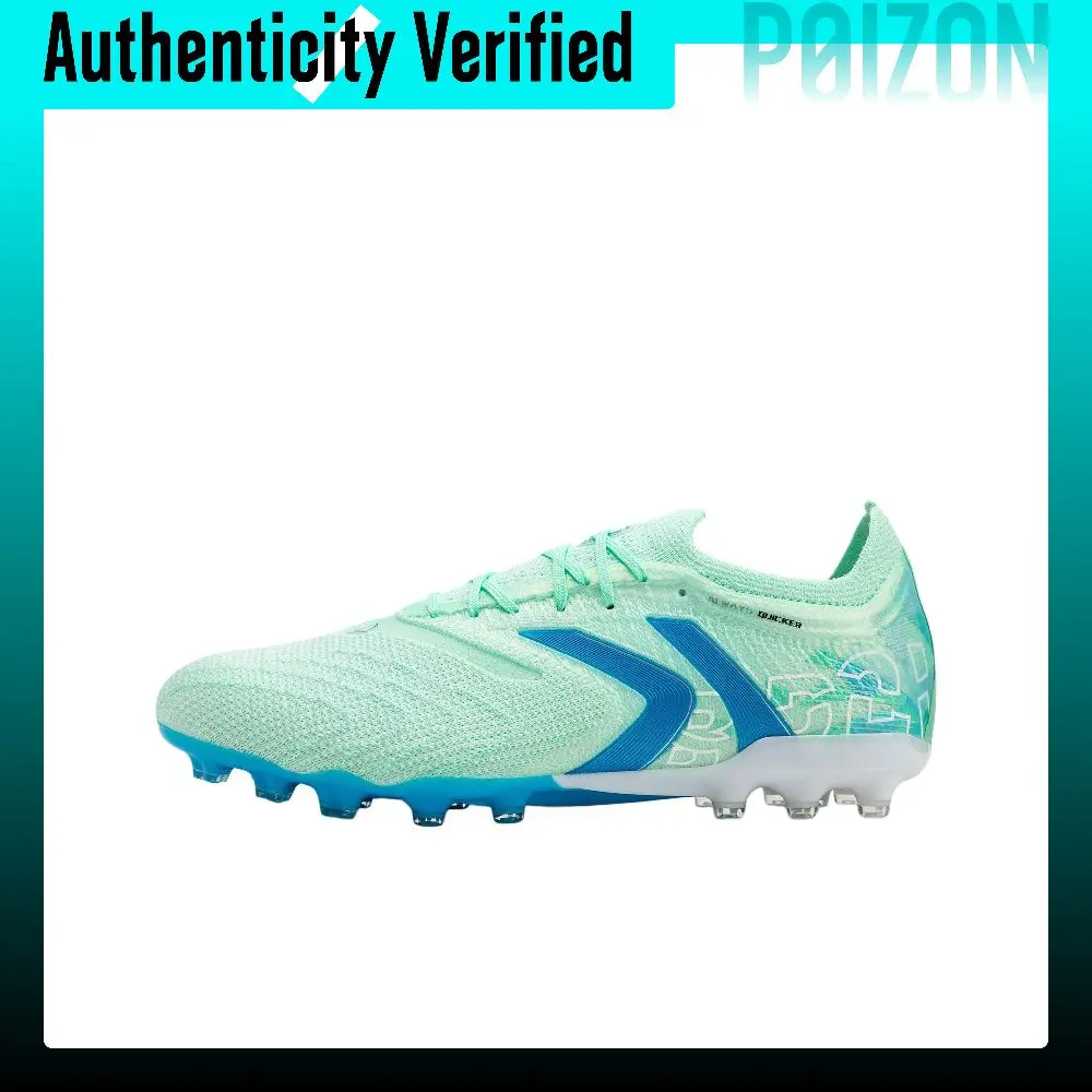 KELME Mach 3.0 Cushioning Slip-Resistant Abrasion-Resistant Breathable Support Soccer Shoes Unisex Mint Green 8621ZX1420-