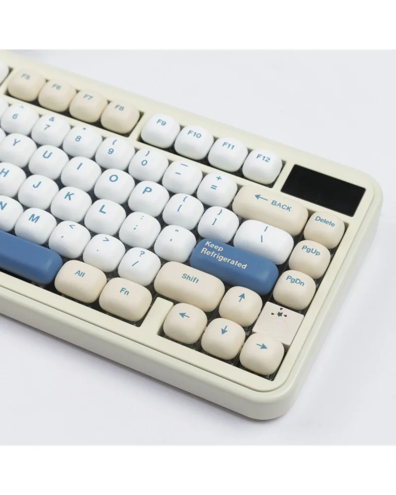 Soy Milk Themed MOG Steamed Bread PBT Sublimation Keycaps Full Set With Split Spacebar 7u Supplement