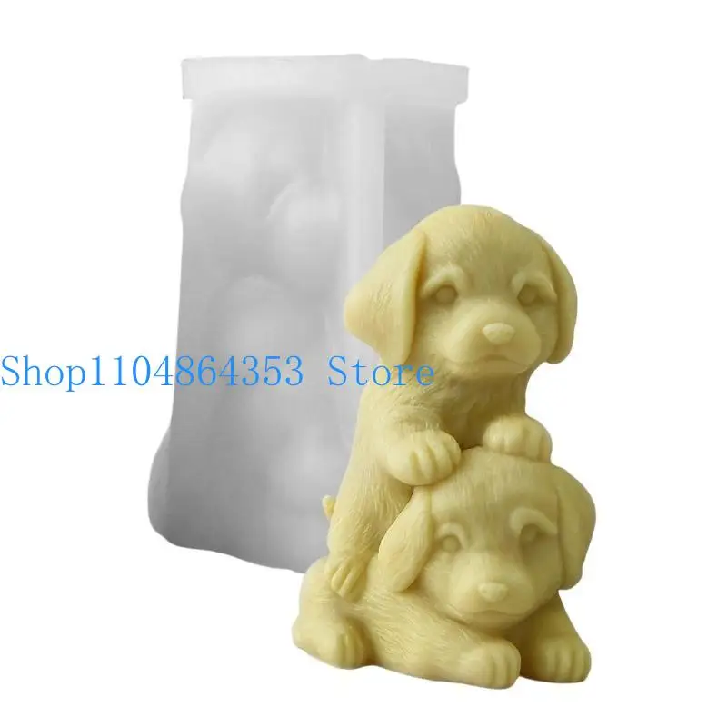 652F Silicone Making Molds Dogs Soap Molds Crafting Molds Figurine Mould