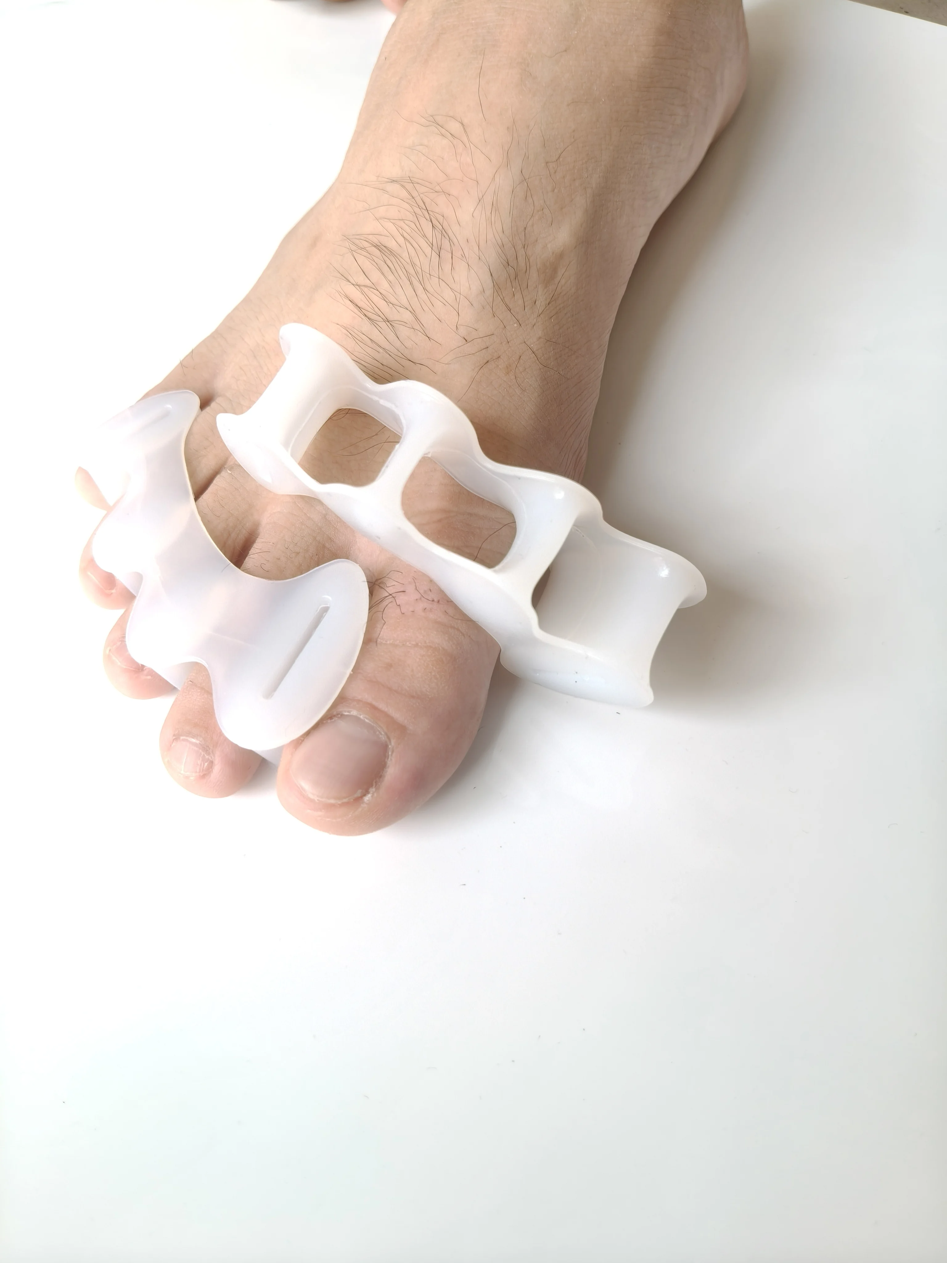 1/10/40Pairs Hard Silicone Overlapping Toes Toe Separator Hallux Valgus Bunion Corrector Orthotic Thumb Adjuster Correction
