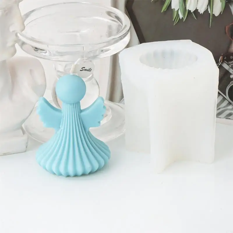 Easter Themed Angel Silicone Mold DIY Wax Molds Making Mould Handmade Festive Theme Ornament