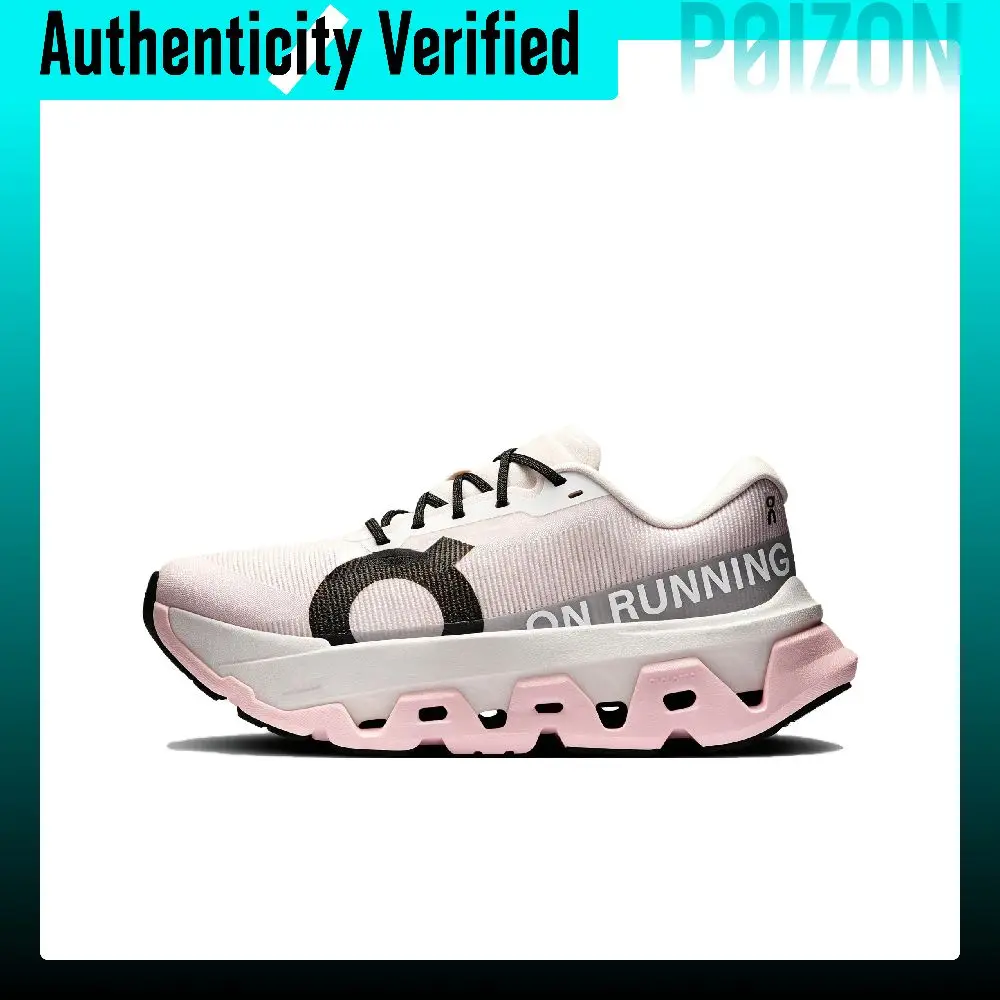 On Cloudmonster 3 Cushioning Breathable Rebound Low-top Training Long Distance Running Shoes Women's Pink White 3WG10044732