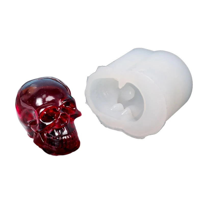 for Creative Skull for Head Keychain Resin Mold DIY Crafts Bracelet Pendant Silicone Mould Handmade for Key Chain Resin