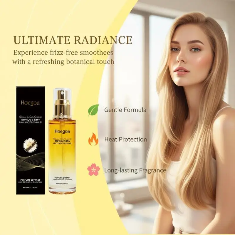 Hoegoa Smoothing Hair Oil: Gently nourishes and smooths hair, leaving it feeling refreshed for daily hair care