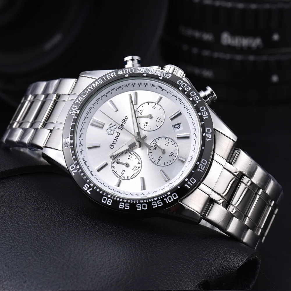 Classic New Top AAA Hot Sale GS Brand Watches For Mens Luxury Multifunctional ChronographAuto Date Quartz Wristwatch AAA Clocks