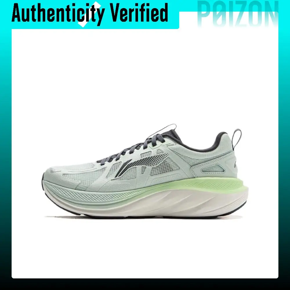 Li Ning Leisurely Abrasion Resistant Moisture Wicking Low top Casual Running Shoes Men's Soft Aqua Blue ARSV027-4