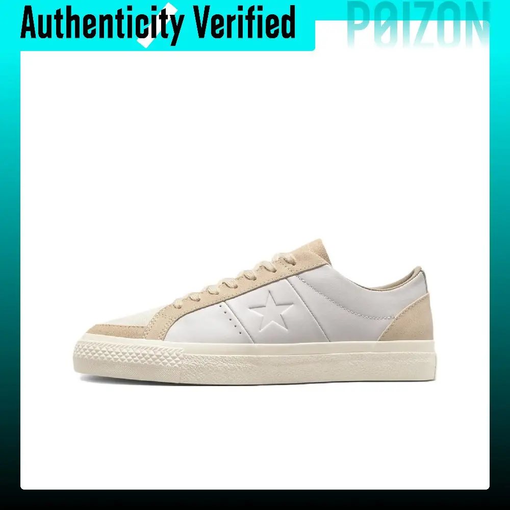 Converse One Star Pro Skate Shoes Unisex Low-top Beige/White/Yellow A04242C