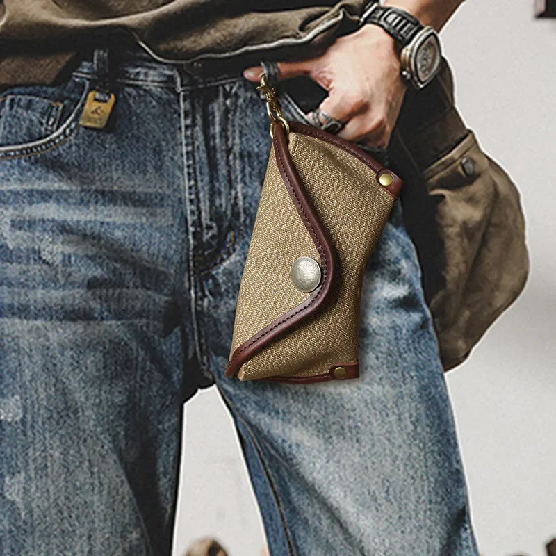 Pepper salt glasses case, handmade anti-pressure top layer leather sunglasses storage case