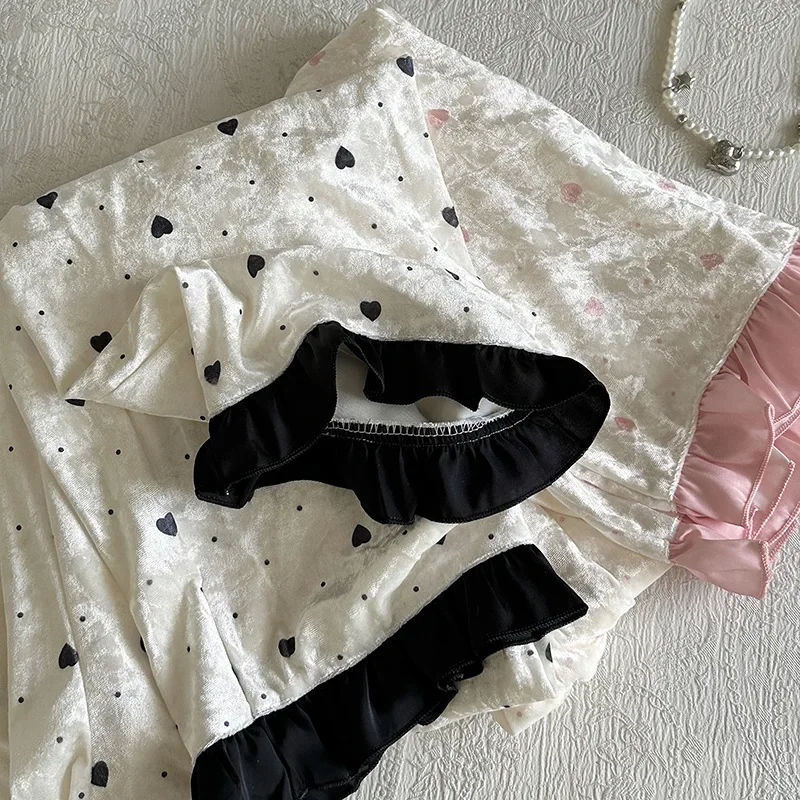 Long Sleeve Home Clothes 2025 Autumn New Velour Pajamas Single Breasted Top Pants 2Pcs Women Soft Sleepwear Velvet Loungewear