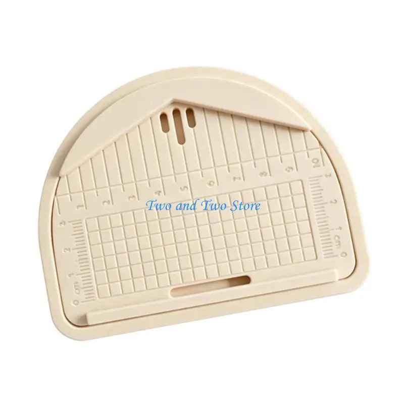 HX6F Polymer Clay Earring Hole Board, PLA Guide Tool with Ruler and Debris Tray for DIY Jewelry Making Tasks