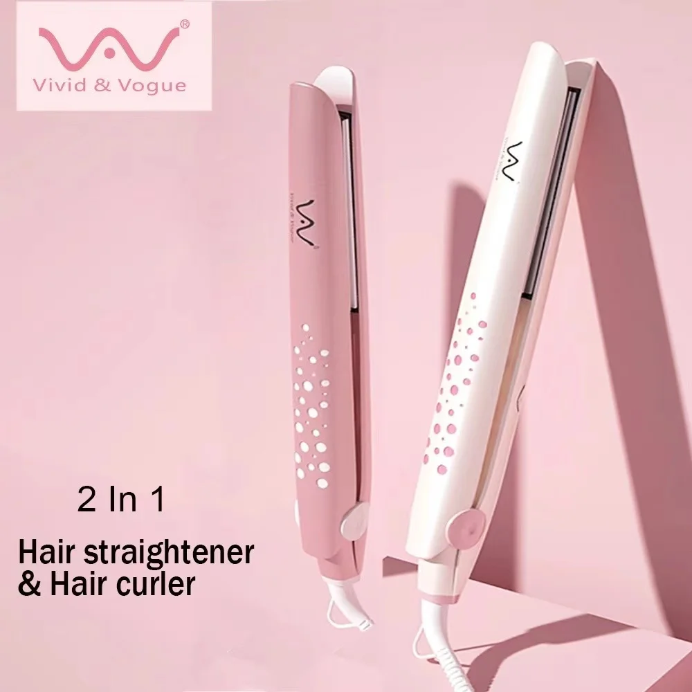 Vivid & Vogue Ceramic Hair Straightener Flat Iron 3D Floating Plate Fast Heating VAV030