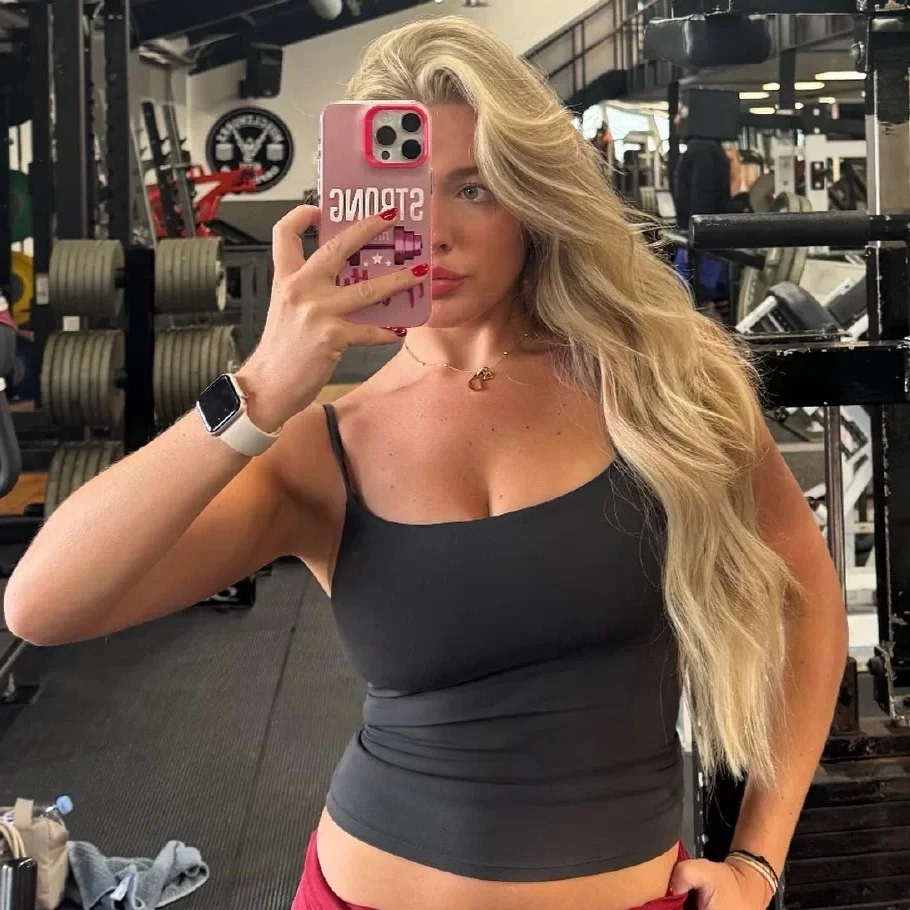 Women Square Neck Thin Strap Padded Sports Top High Waist Butt Lift Yoga Biker Shorts 2Pcs Soft Stretch Workout Matching Set