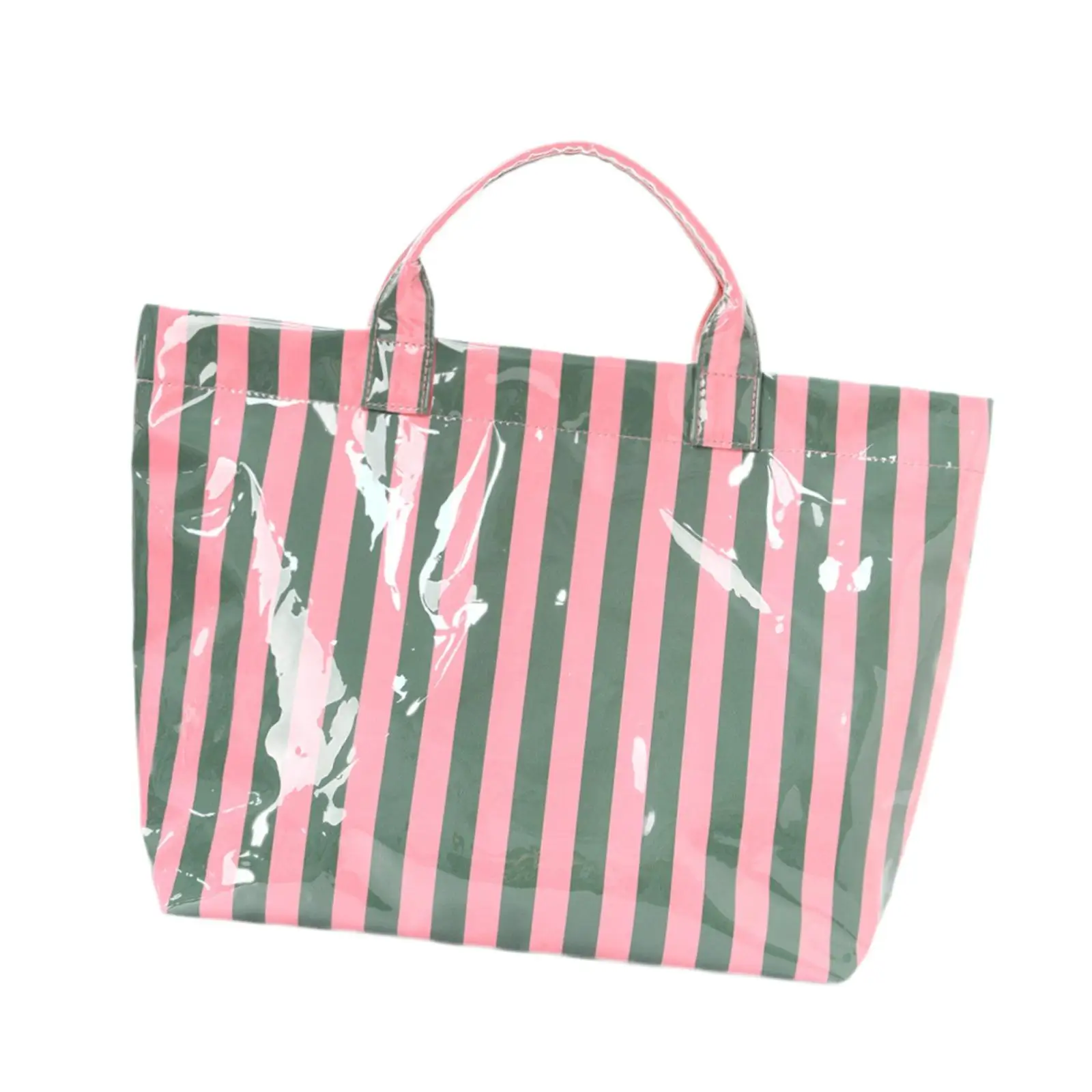 Large Work Tote Waterproof Beach Bag for Women Gym Casual Striped Shoulder Shopping Travel Handbag