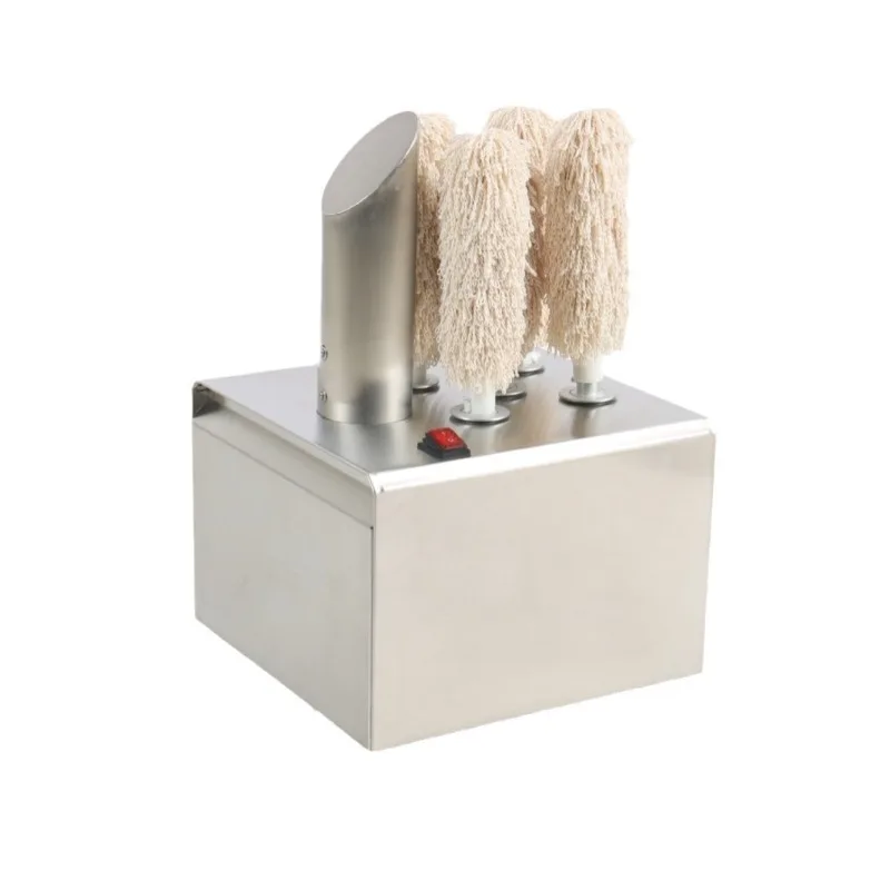 Electric five-head cup cleaner, high-efficiency cleaning and polishing cup cleaning machine for banquets
