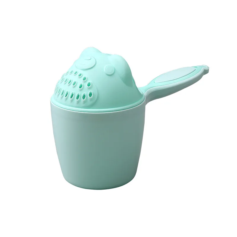 Cute Cartoon Baby Bath Cap Toddler Shampoo Cup Child Bathing Bailer Shower Spoons Hair Washing Cup Kids Bathing Essential