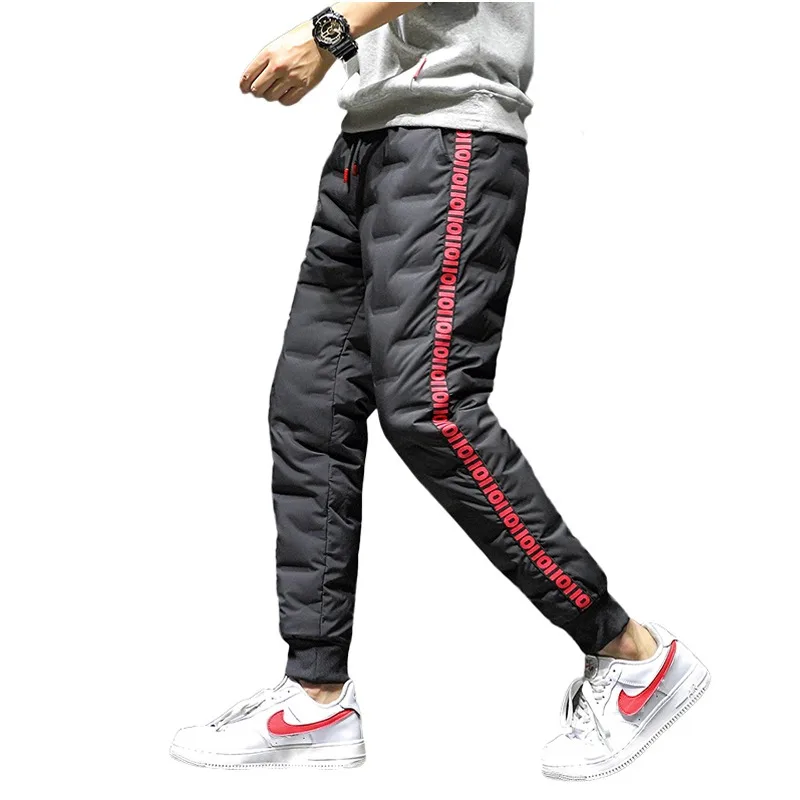 Autumn and Winter Solid Color Elastic High Waist Letter Printed Harem Casual Sports Fashion Trousers
