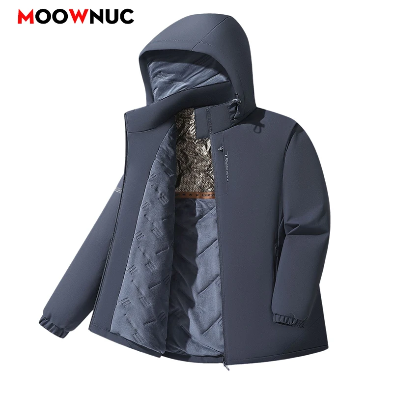 Men's Fashion Windbreaker Parka Men Streetwear Winter Coat Male Jacket Overcoat Autumn Windproof Casual Warm Hombre Outdoors