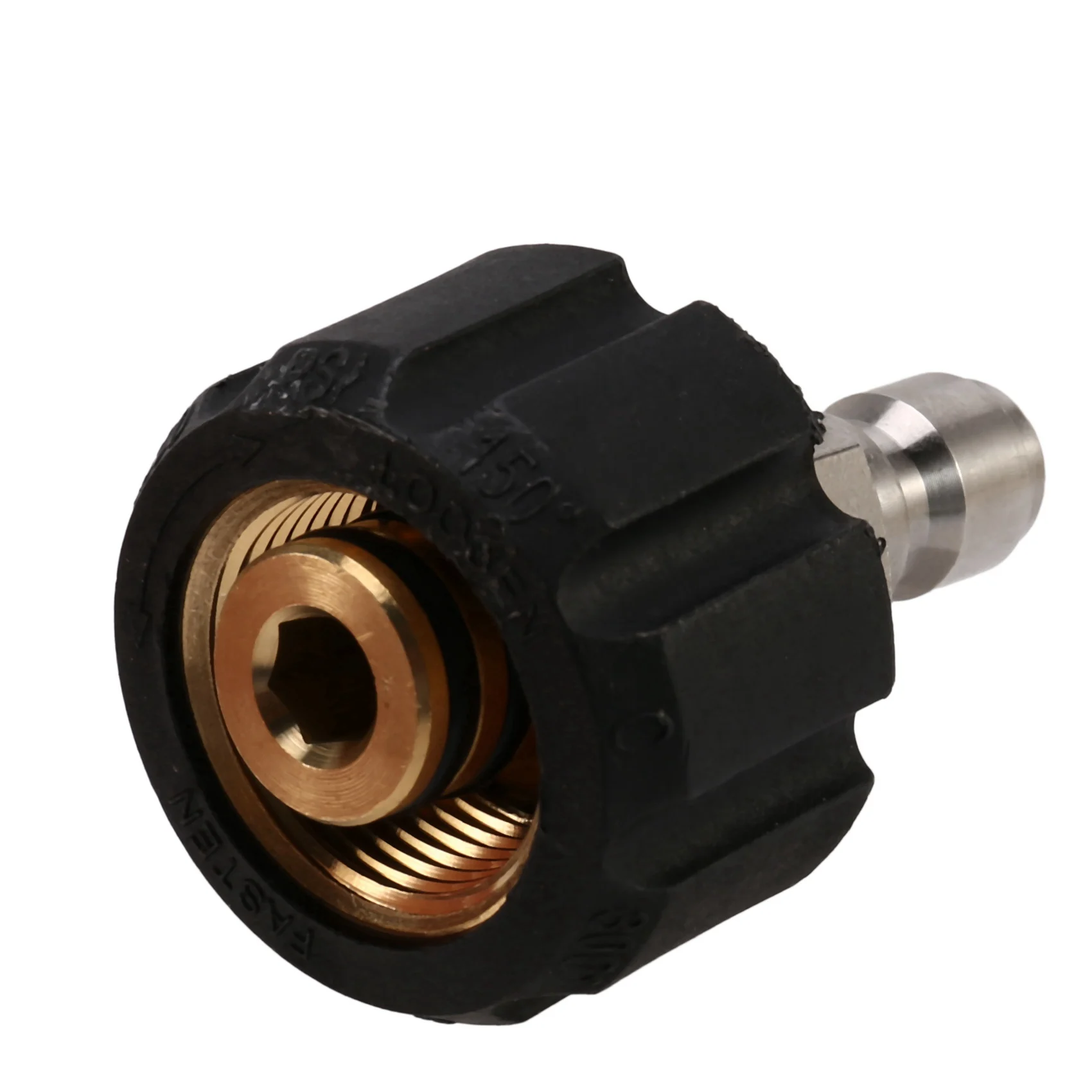 BMBY-10X Pressure Washer Adapter Set M22 To 1/4 Inch Quick Connect Kit, M22 14Mm To 1/4 Inch Quick Connect Kit