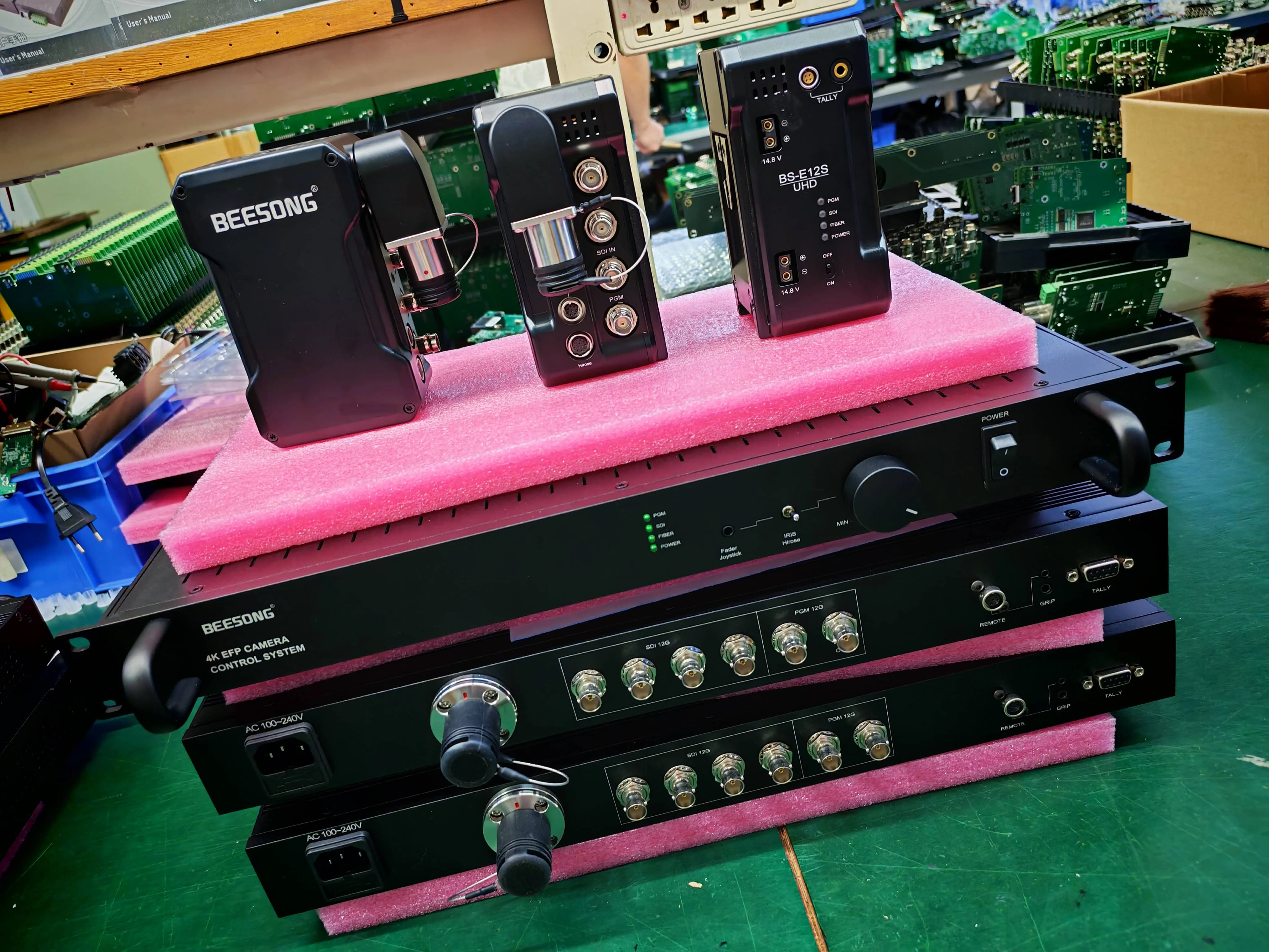 Sports Broadcasting 12G Video EFP Camera Control Fiber Transmission Systems