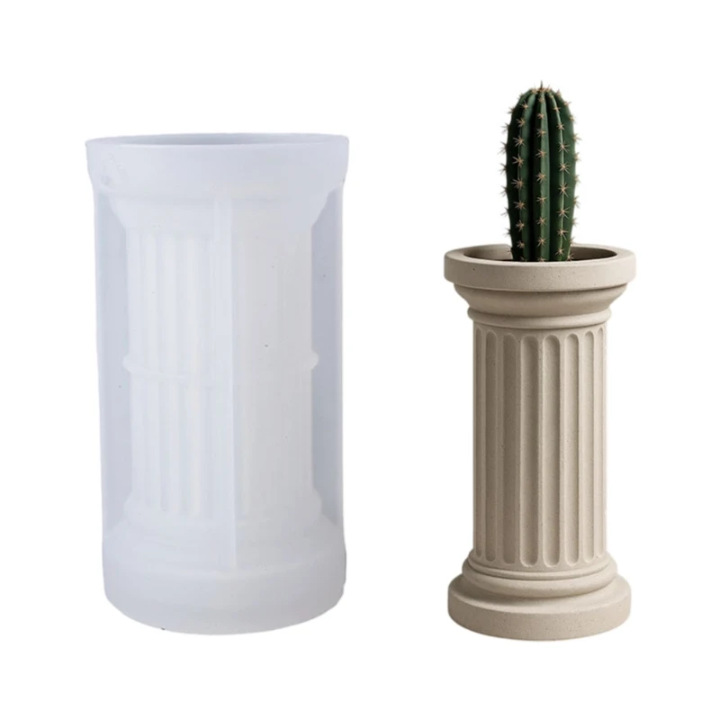 CORD Versatile Silicone Mold Roman Column Planter Pot Crafting Cement Resin Use