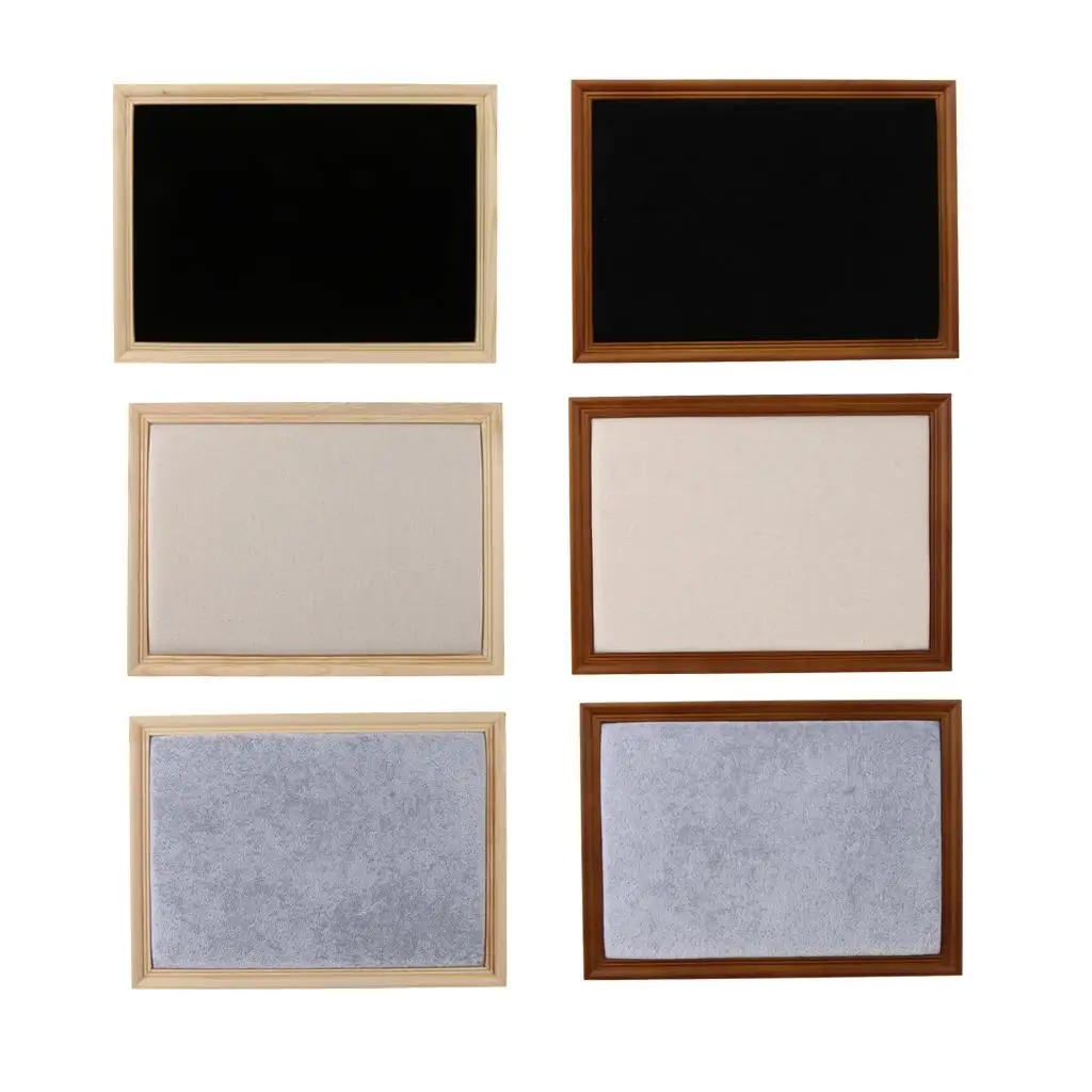 Wood Jewelry Display Board Photo Frame Wall Mount Organizer for Necklace Bracelet Retail Storage