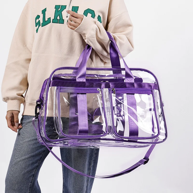 Handbag Women's Large Capacity Transparent PVC Transparent Swimming Bag Crossbody Sports Fitness Bag Backpack carry on luggage
