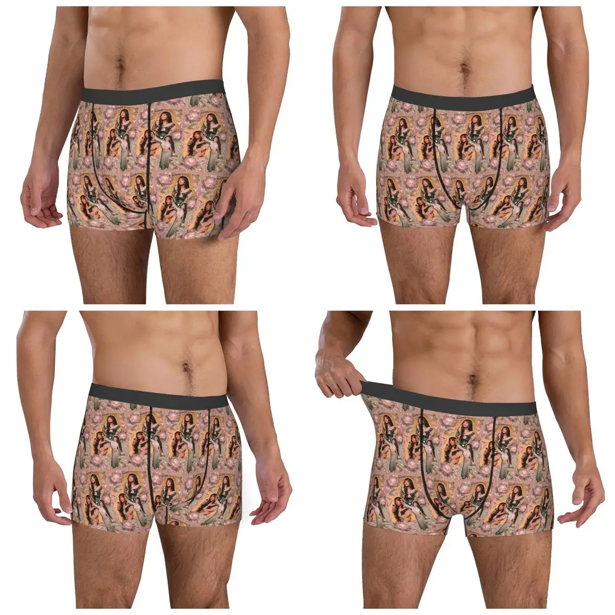 Boxer Underpants Shorts Melanie Martinez Heads Panties Men Ventilate Underwear for Homme Man Boyfriend Gift