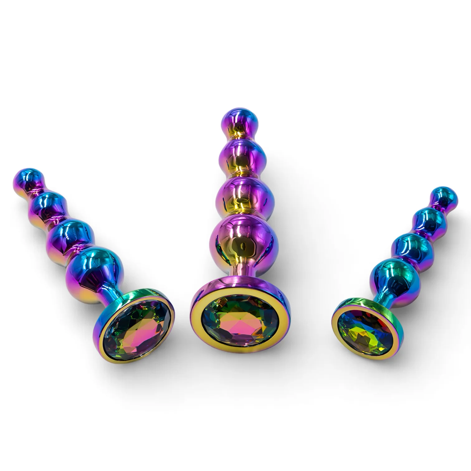 Metal Anal Plug Prostate Massager Anal BeadsButt Plug Metal Dildo G-spot Stimulating SexToys for Men and Women Anal Plug
