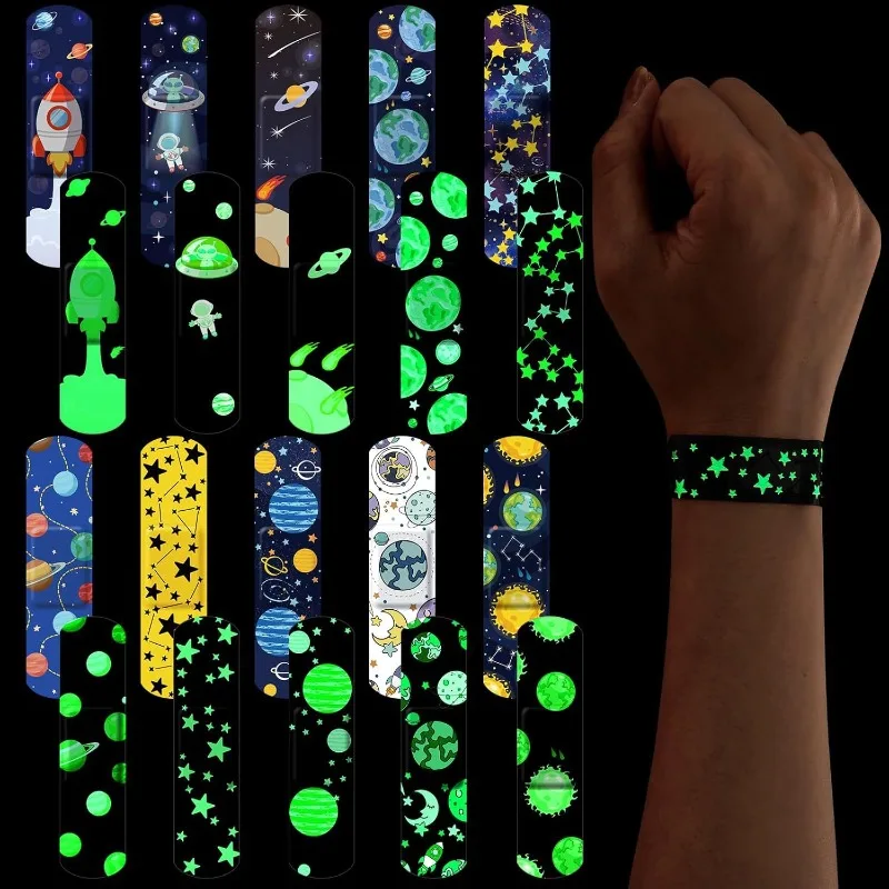 20Pcs/Set Cartoon Band Aid Cute Luminous Plasters for Children Boys Wound Dressing Patch Waterproof Adhesive Bandages Tape