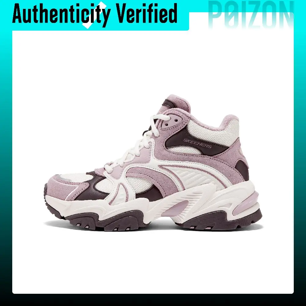 Skechers DLITES Students Campus Youth Everyday Vintage Mecha Shoes 2025 Fall Thermal Mid top Chunky Sneakers Women's 167987-MVNT