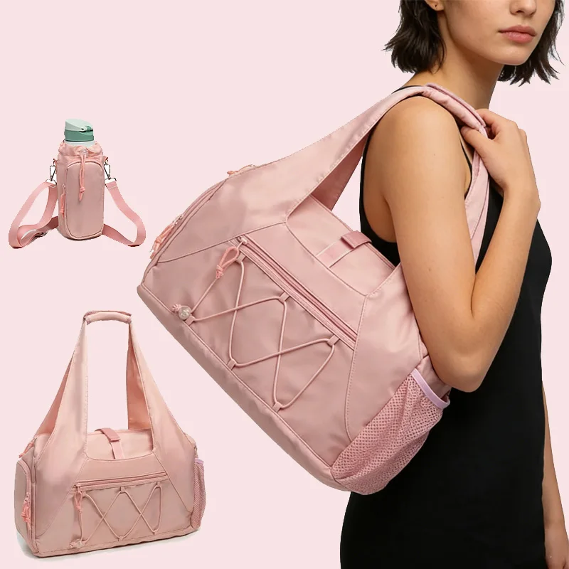 Yoga Travel Bag Handbag Travelling Storage Carry on Outdoor Multi-compartment Training Gym Short Distance Bag for Women Tote