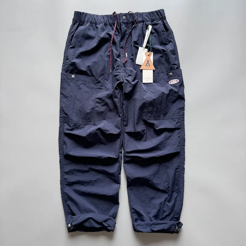 Soft and Comfortable Lightweight Quick-dry Straight Cargo Pants for Men Summer Outdoor Mountain-style Techwear Water-resistant